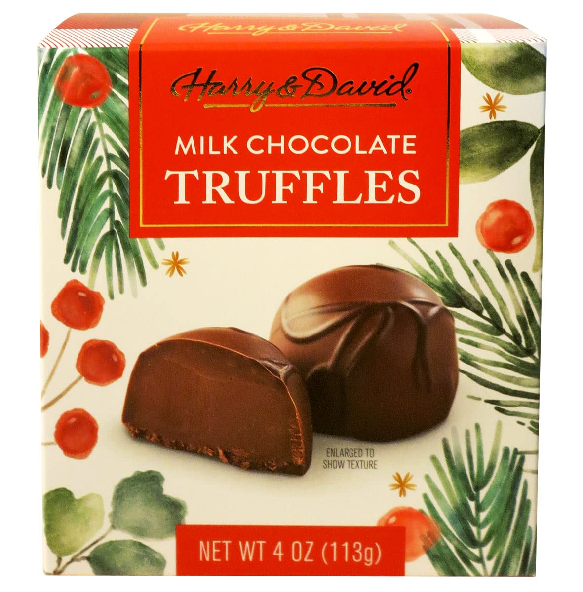 Amazon.com: Harry and David Milk Chocolate Truffles Holiday Box,4